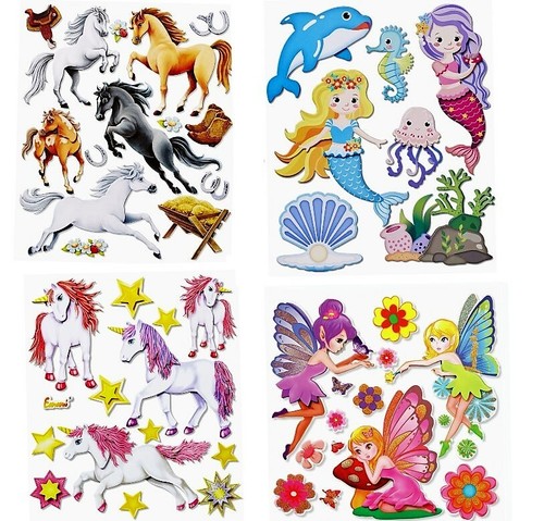 XXL*3D*Glitzer*Sticker*Aufkleb